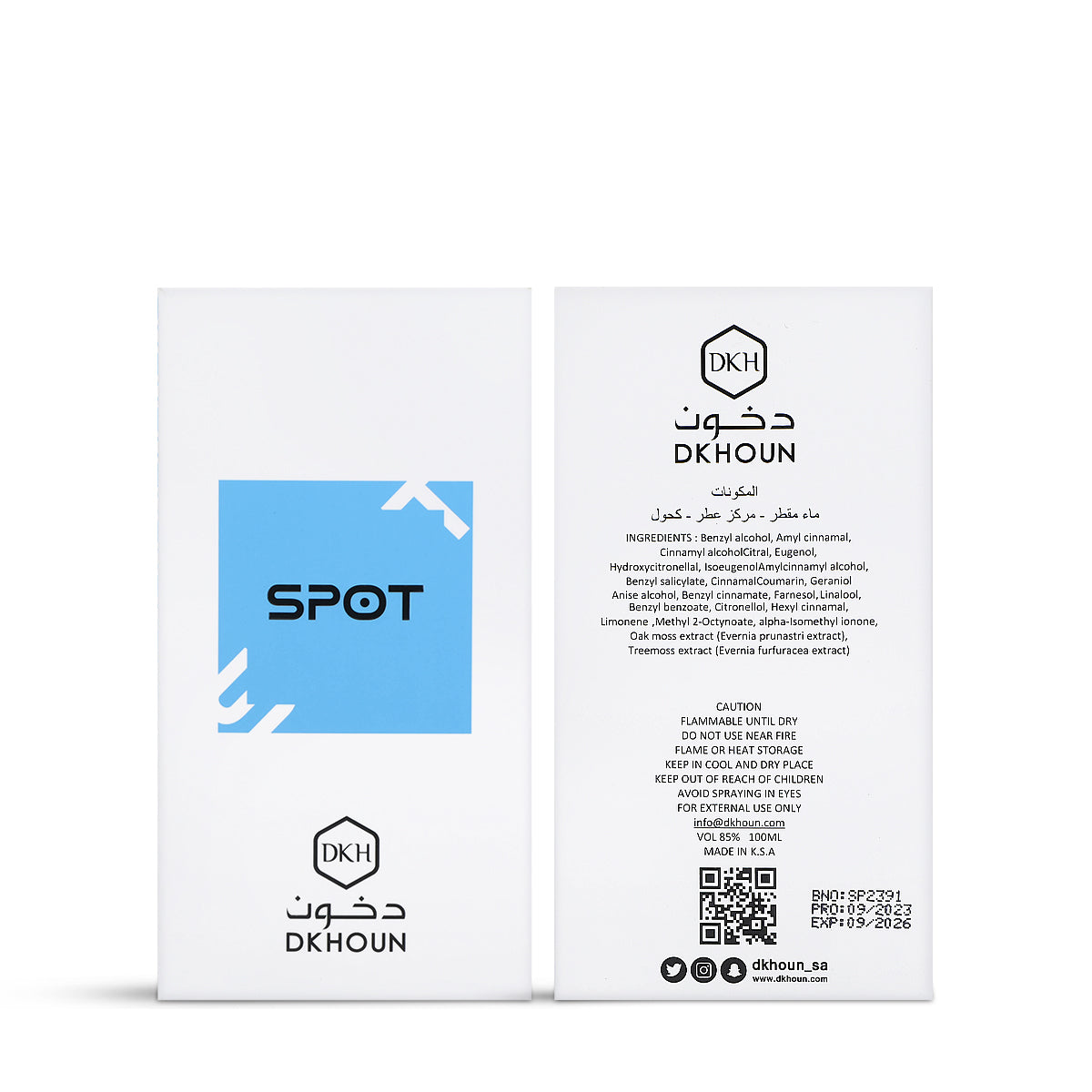 Spot perfume